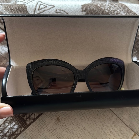 Balenciaga Blk Pebbled Acetate Cat Eye Sunglasses BA 58 - Picture 4 of 4